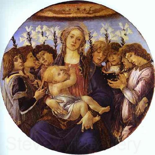 Sandro Botticelli Madonna and Child with Eight Angels Spain oil painting art